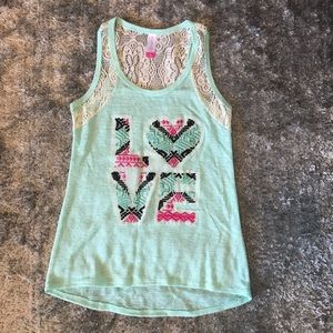 Mint green new tank top.